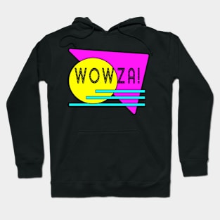 Wowza! Bright Retro Colored Shapes Hoodie